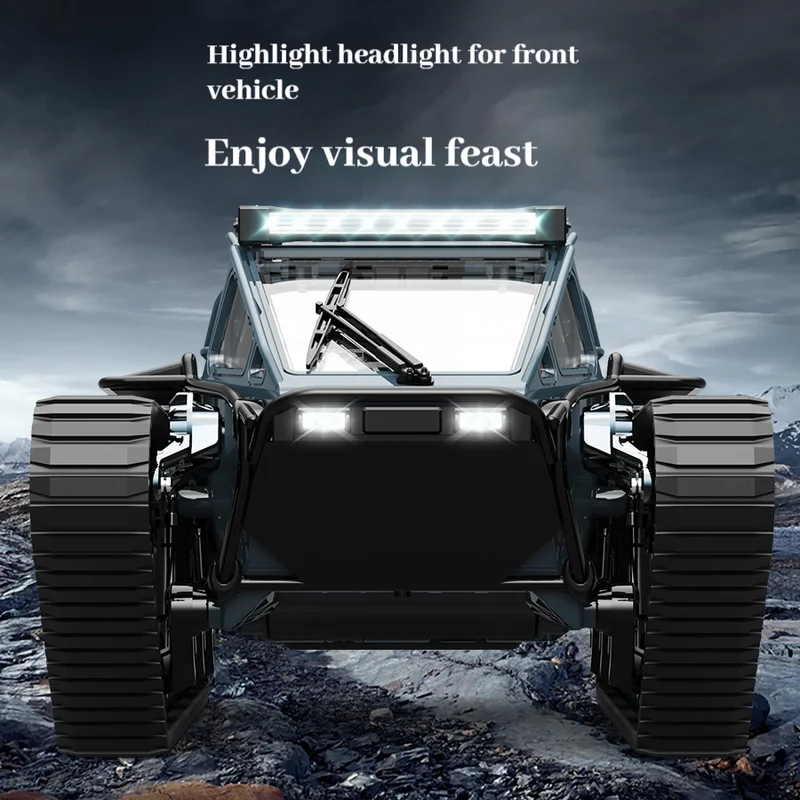All-Terrain Crawler Off-Road RC Tank High-Horsepower Armored Remote Control Professional Full-Scale High-Speed Drift Gifts Toy