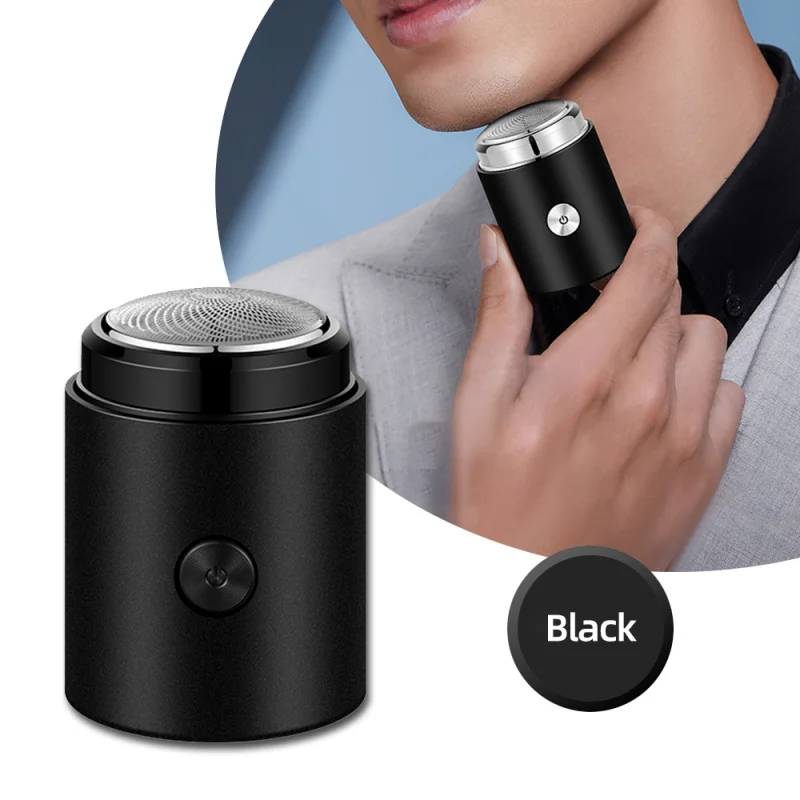 

Portable Mini Electric Shaver Rechargeable Men's Travel Beard Shaver Washable Shaver Dry and Wet Dual-use Men's Trimmer