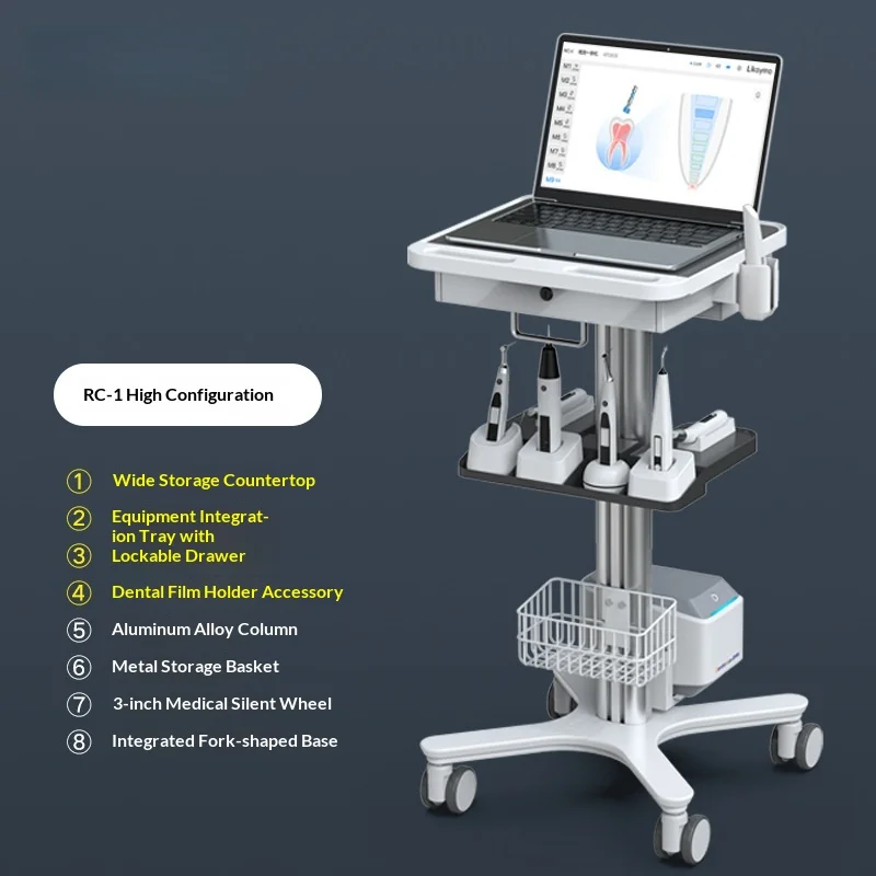 Medical Supplies Dental Oral Sweeping Cart Root canal Treatment Integrated Planting Clinic Mobile Storage Cart