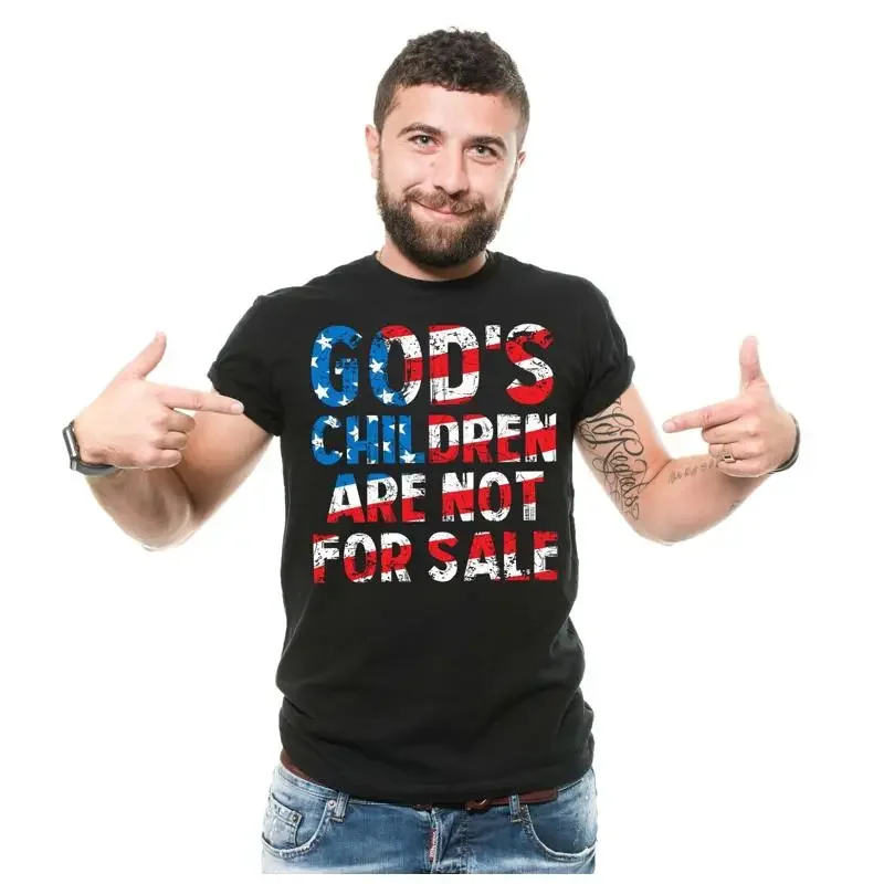 Mens God'S Children Are Not For Sale T Shirt Patriotic Republican