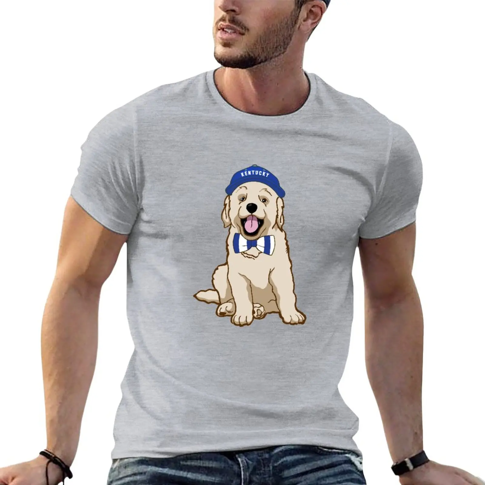 

Мужская Винтажная Футболка Kentucky Pup, летний сезон