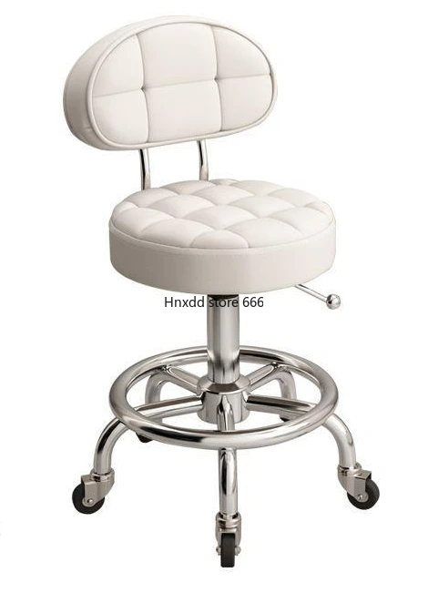 Aesthetic Hairdressing Chair Backrest Simple Rolling Rotating Barber Chair Portable Mocho Cadeira Barber Equipment MQ50BC