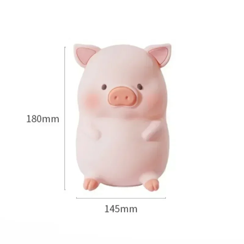 Imagem -06 - Led Silicone Mood Light com Sensor de Toque Usb Recarregável Night Lamp Lulu Pig Table Gift Decoração do Quarto Casa