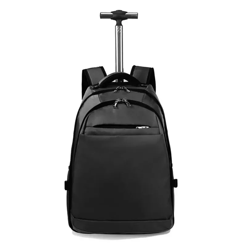 Waterproof Durable Rolling Wheeled Backpack Trolley Luggage Suitcase Business Bag Fit for 20 In Laptop for Men Women College Stu