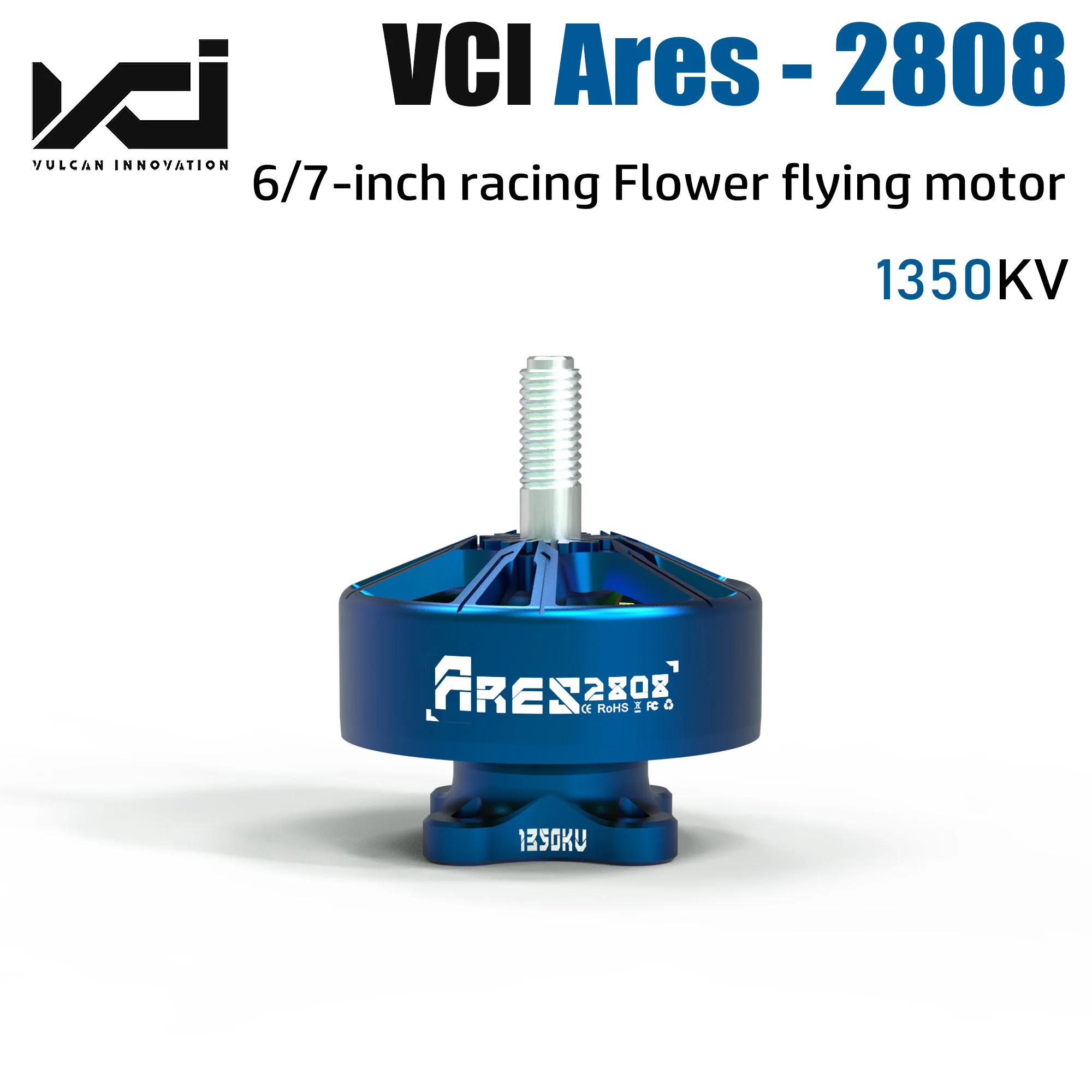 

VCI HOBBY Ares 2808 1350KV FPV Brushless Motor GEMFAN 7037 Props NSKINMB Bearings 7075 Aluminum For 7inch FPV RC Racing Drone