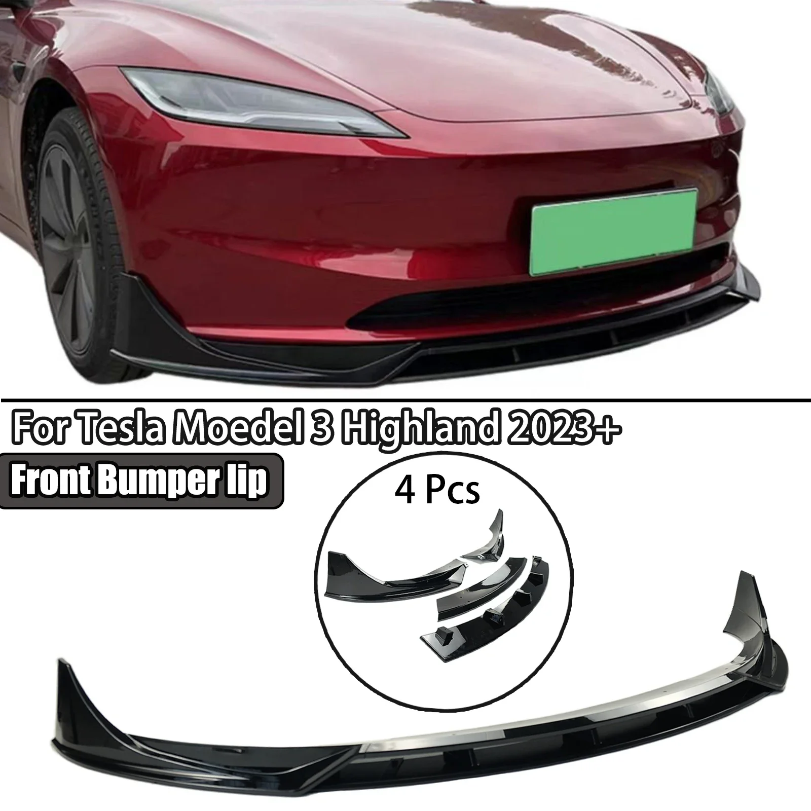 

Диффузор для переднего бампера автомобиля Tesla Model 3 Highland 2023 +