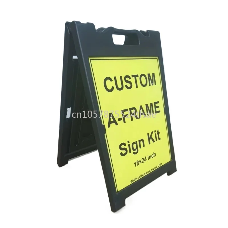 out-of-home advertising board display stand plastic sidewalk signage frame