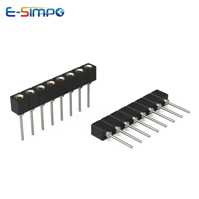 5 sztuk 1X40P okrągły kobieta IC kryształowe gniazdo łamliwe Tin Plated L7.43 L9.7 L11.75 L17.8 dla Pin Dim0.45-0.6mm z tworzywa sztucznego