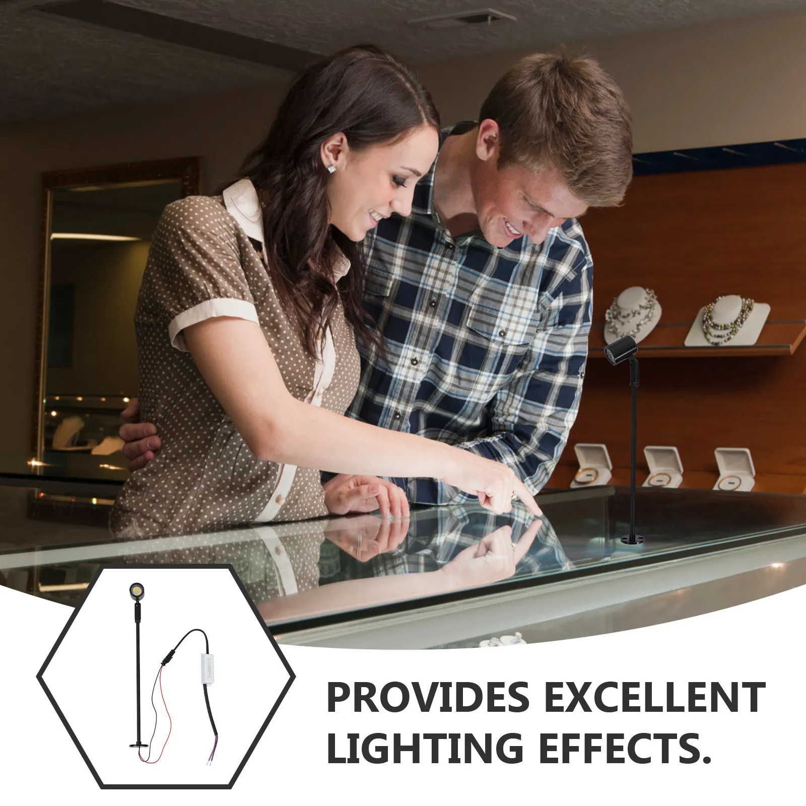 Mini LED Cabinet Spotlight Rotatable Adjustable Small Spotlight for Jewelry Display Indoor Home Decor Spot Lights Indoor