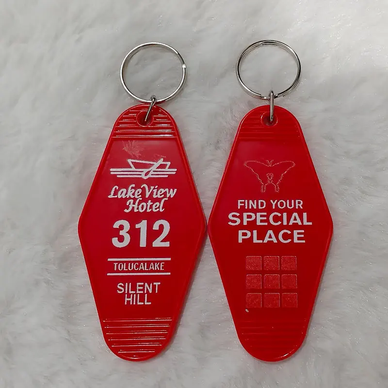 Horror Game Silent Hill 2 Lake View Hotel 312 Keyring Keychain for Women Men Car Keyring Key holder Jewelry Gfits