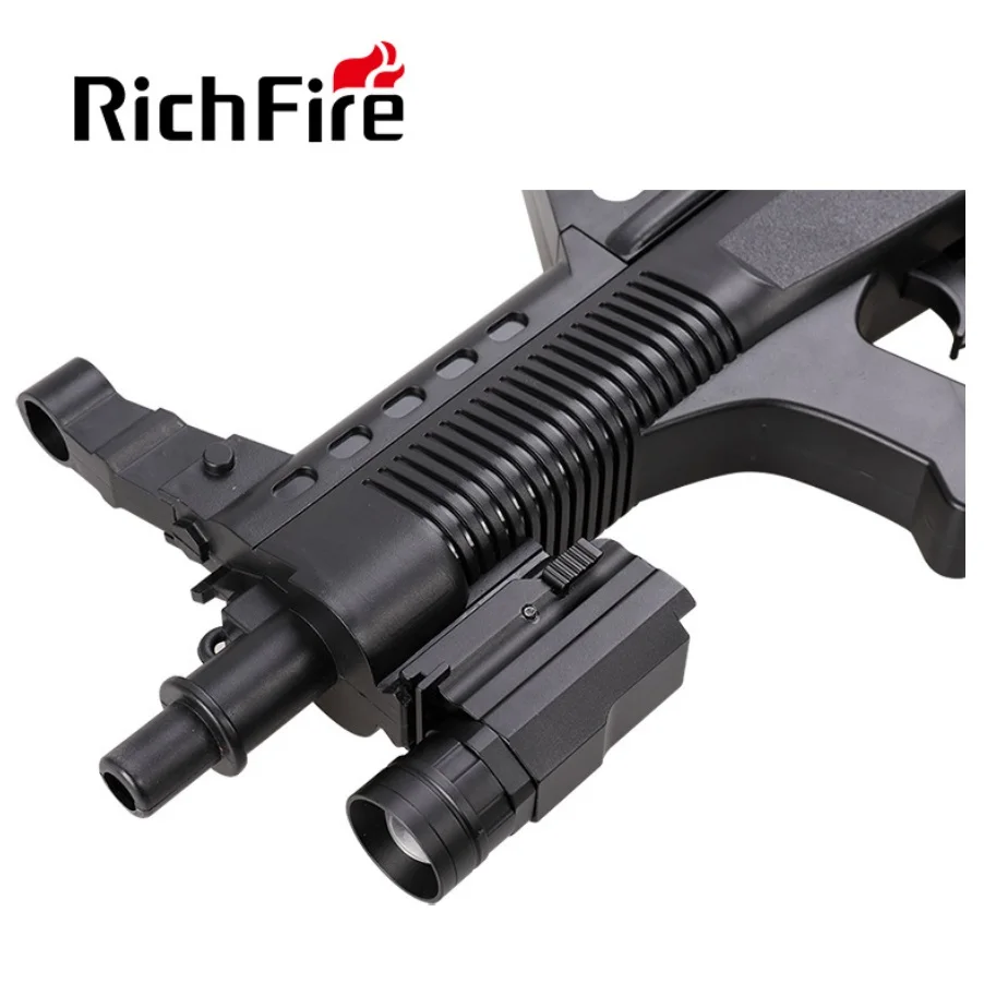 RichFire P20 Zoom 600lm Waterproof Lights Compact Tactical Flashlight for 20mm Picatinny Rail Mount for Pistol Handgun Rifle