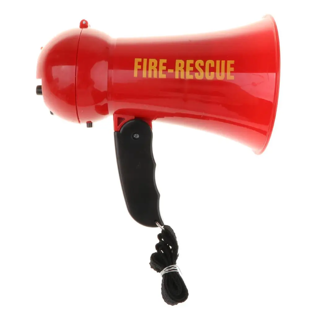 Fire Fighter Pretend Play Toy Megaphone w/ Sounds Fancy Dress