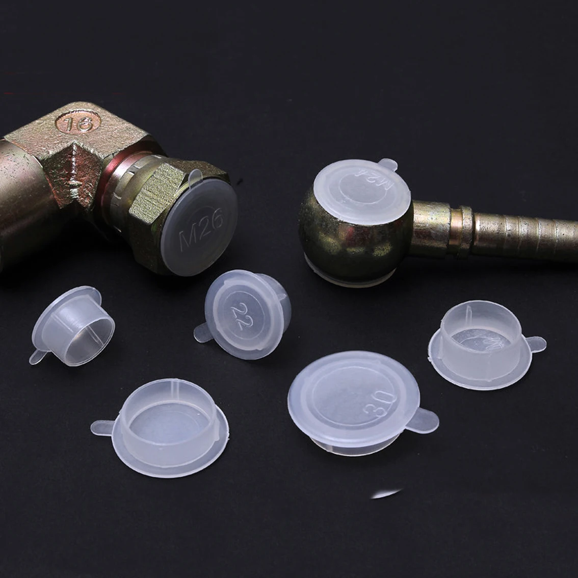 

Vacuum Flange White Protective Cover Transition Joint Dustproof Plug Semi Transparent Plastic Cover KF Valve ISO Sealing Cap