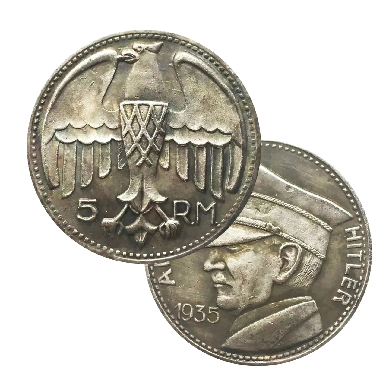 1935 الجندي قبعة عسكرية عملات المتشرد النيكل عملة تذكارية عملات فضية ديكور المنزل تحدي عملات الجيب هدايا عيد الميلاد