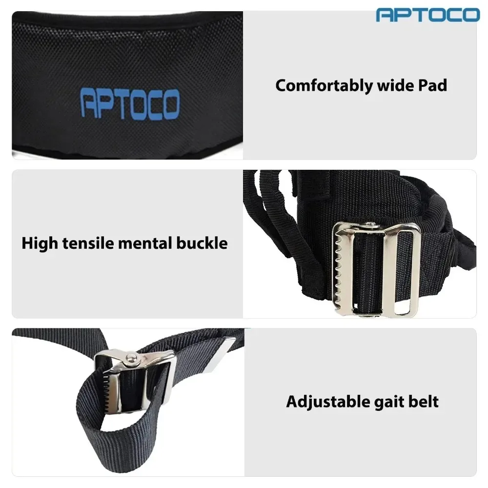 Portable Lumbar Traction Belt Patient Elderly Transfer Moving Belt Bed Nursing Lift Belt with Handle Standing Lumbar Support New