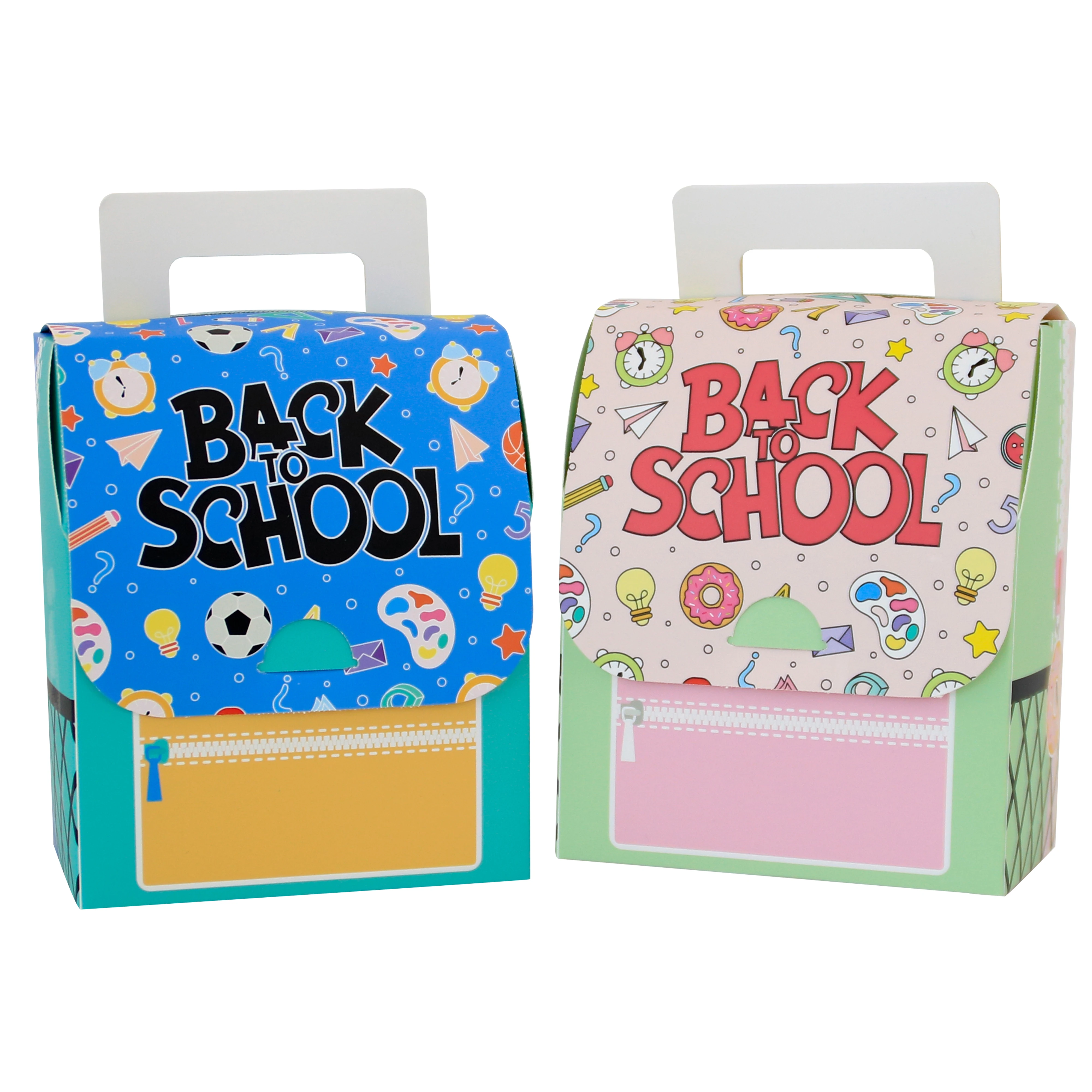 24PCS Welcome Back to School Gift Box Boxes Backpack Favor Boxes for Classroom Birthday Decorations Party