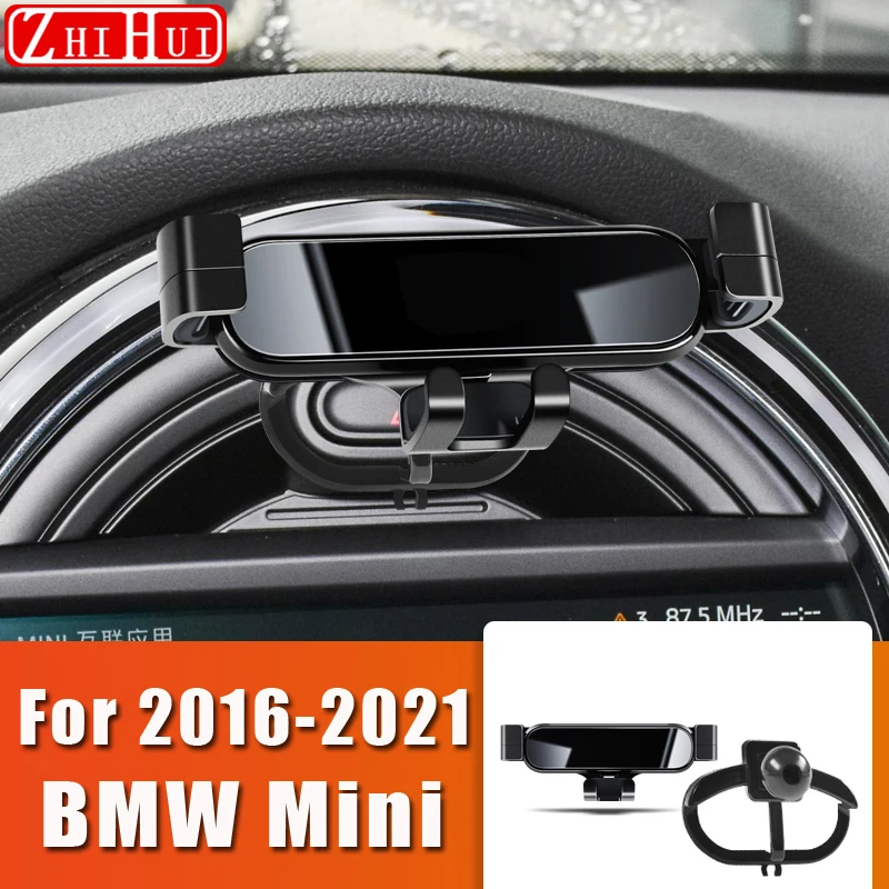 

Car Styling Mobile Phone Holder For BMW Mini F54 F55 F56 F60 Air Vent Mount Bracket Gravity Phone Holder Accessories