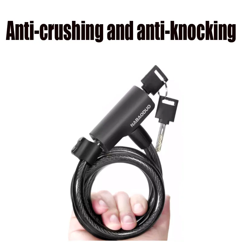 Portable bicycle chain lock Durable anti-theft security lock Lock for riding bicycles, road bicycles, motorcycles, electric bicy
