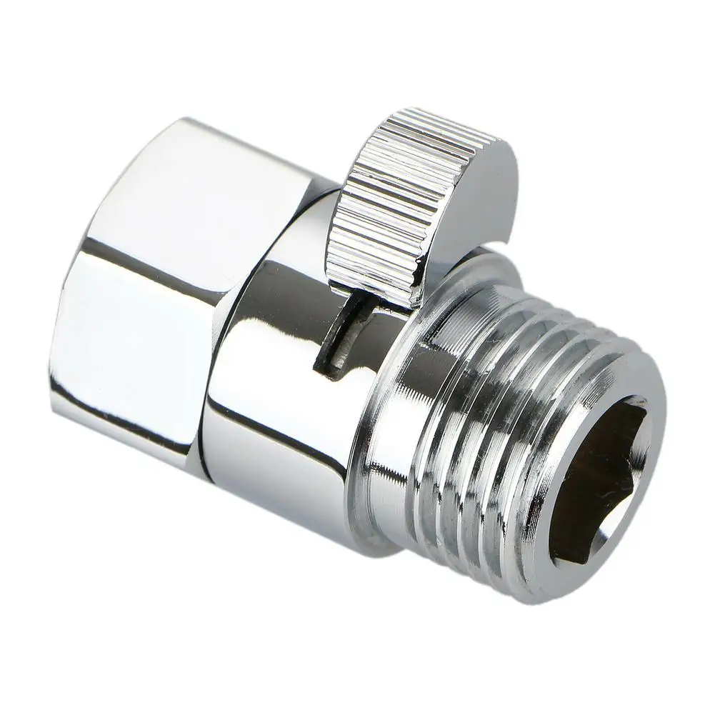 Full Brass G1/2" Flow Quick Control Shut-off Valve For Shower Head Hand Showers Bidet Sprayers Water Saving