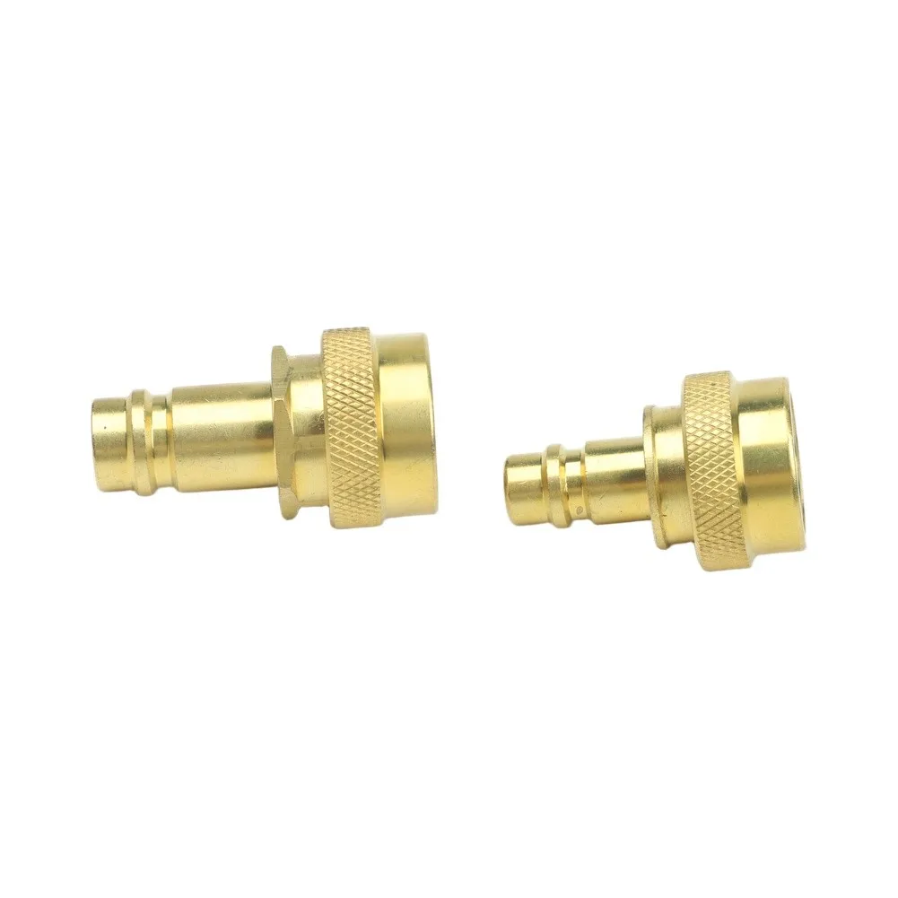 2 Pack Brass AC Adapter For R134A And For R1234YF High Low Pressure Use