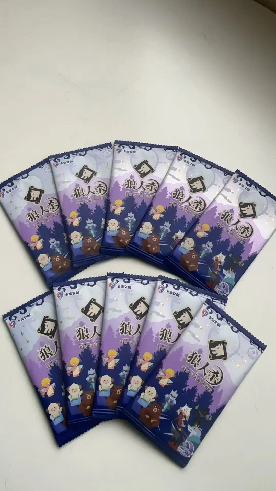 KABAO Werewolf Kill Cards Booster Box, Anime TCG verzamelkaarten, Dark Moon Chapter, zeldzame R- en SR-kaarten, kinderspeelgoed cadeau