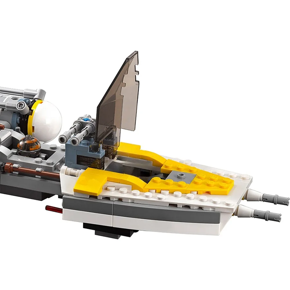 Interstellar Series Y-Wing Fighter Building Blocks Set, Compatible with Lego 75172 Fighter Models, Brick Toys Kids Birthday Gift