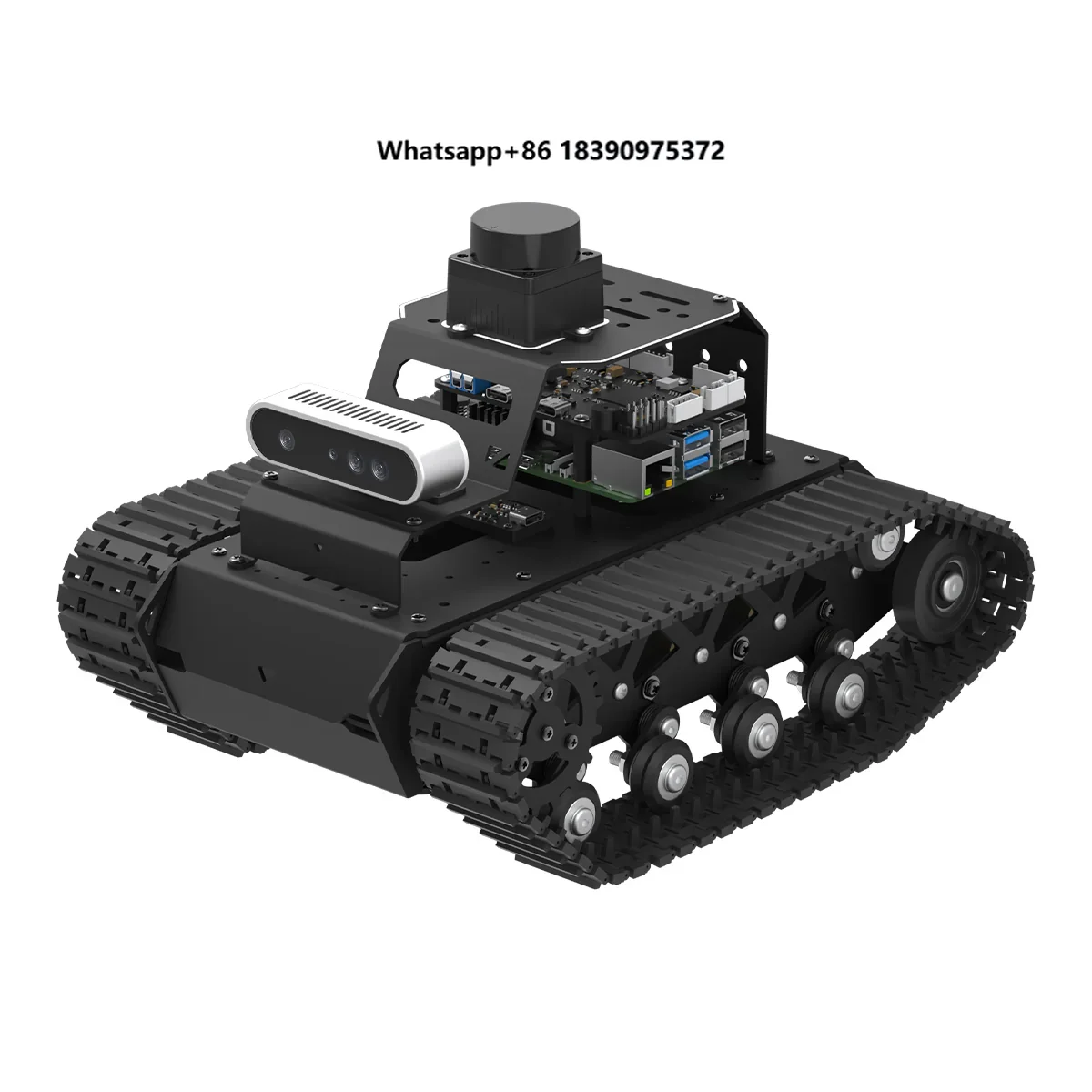

Hiwonder MentorPi Tank Chassis Raspberry Pi Robot Car, ROS AI Coding Robot with LLMs ChatGPT, SLAM and Autonomous Driving