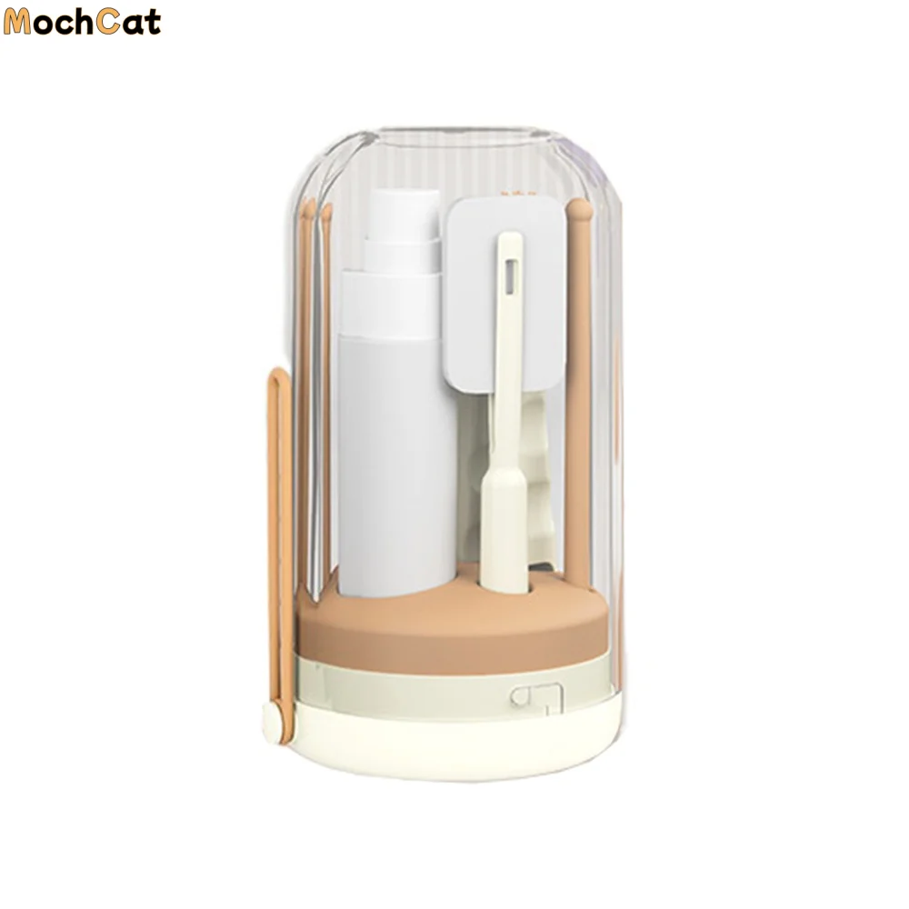 

Soft Head Brush 7 in 1 Bottle Brush Kit Vertical Drying Rack Cotton Brush Baby Bottle Cleaner Straw Brush Dispensing Bottle