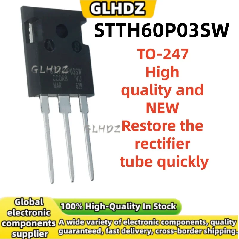 Original 5-20UNTIS STTH60P03SW Restore the rectifier tube quickly TO-247 in stock