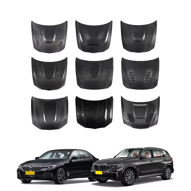 

Auto Body Parts Bmw Bonnet Engine Cover Front Bonnet Car Hoods for Bmw 1 2 3 4 5 6 Series X5 X6 M3 M4 M5 Carbon Fiber Hood