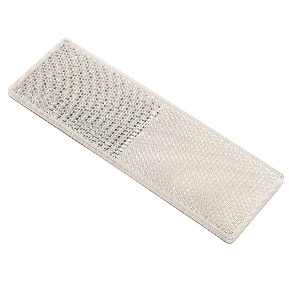 2PCS Red+white Reflective Plastic Rectangular Safety Stickers For Car Trucks Exterior Accessories Reflective Sticker 15*5cm