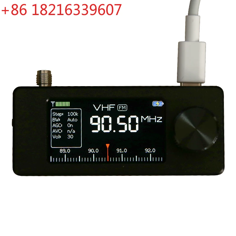 

Алюминиевый корпус ATS mini V3 Pocket SSB SI4732 Mini Radio AM FM ESP32, вседиапазонный радиоприемник с усилителем для наушников Hi-Z