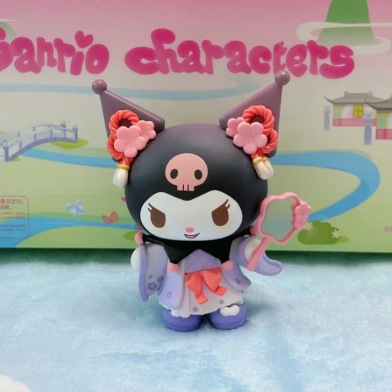 Sanrio New Blossom Collection Blind Box My Melody Kuromi Adorable Figures Trendy Desk Decor Women's