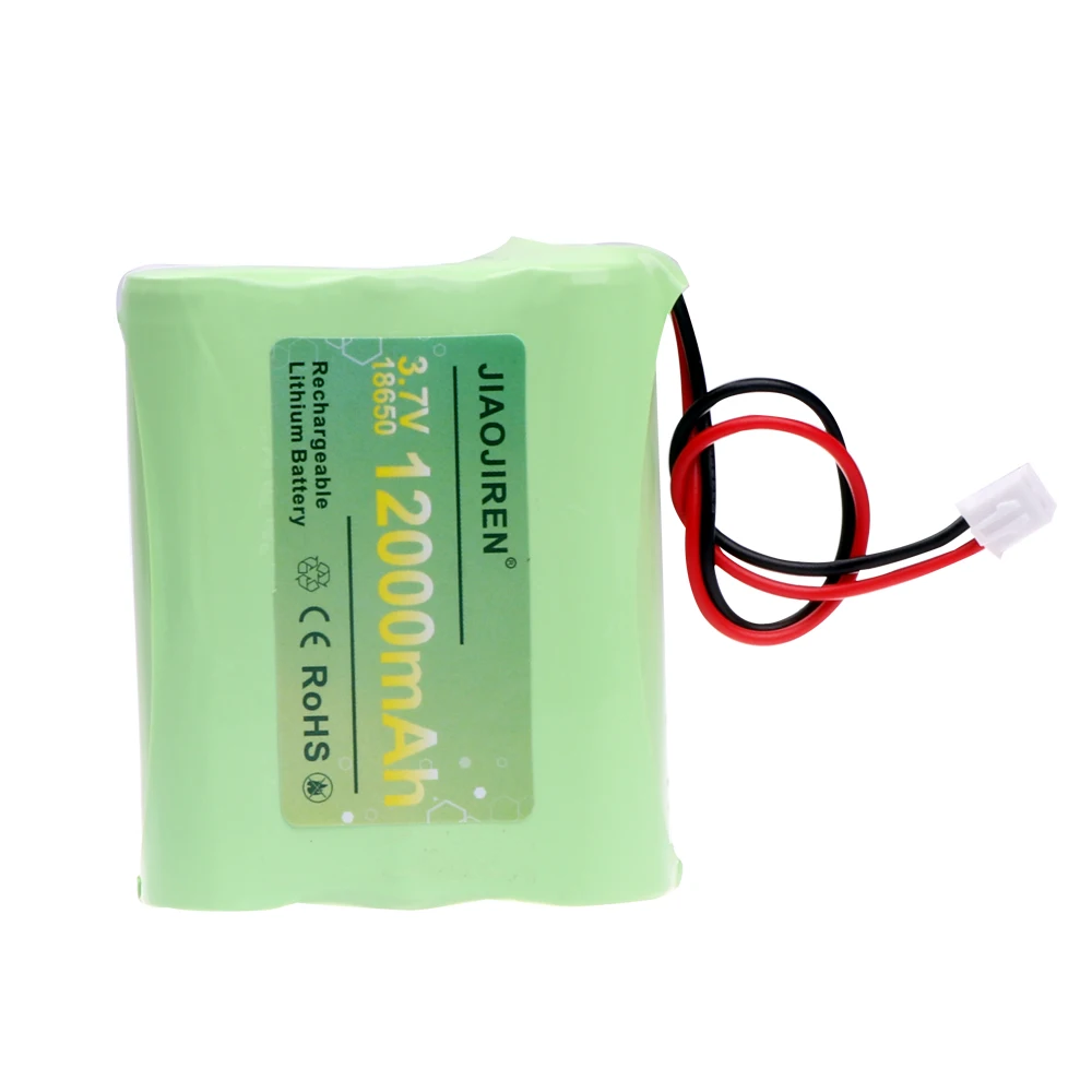 3,7 V 18650 12000 mAh lithiumbatterijen met USB-oplader voor vissen LED-licht Bluetooth-luidspreker 3,7 V oplaadbare batterij
