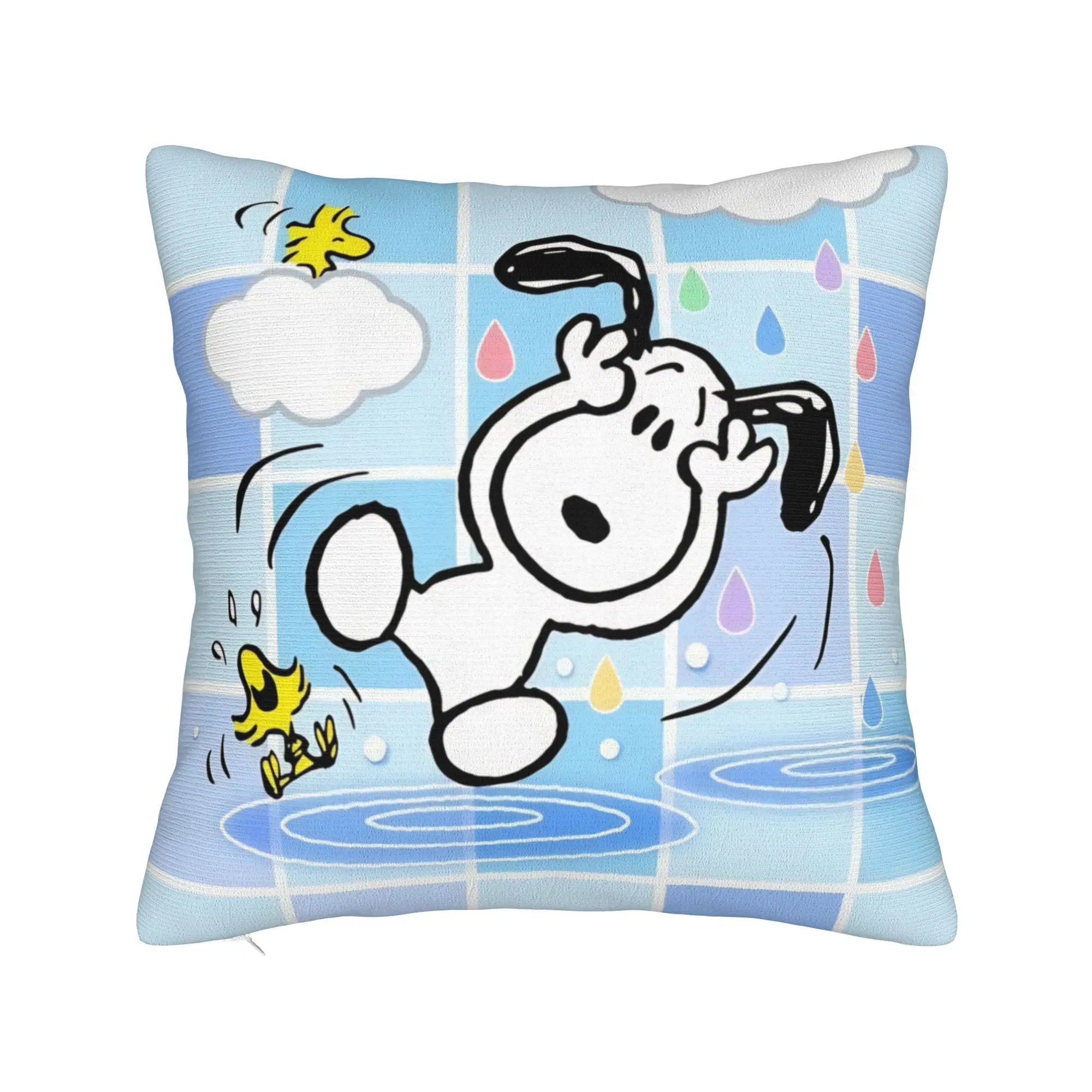 Cartoon Cute S-Snoopys Pillowcase Polyester Cushion Cover Decorations  Throw Pillow Case Cover Home Zippered 40X40cm