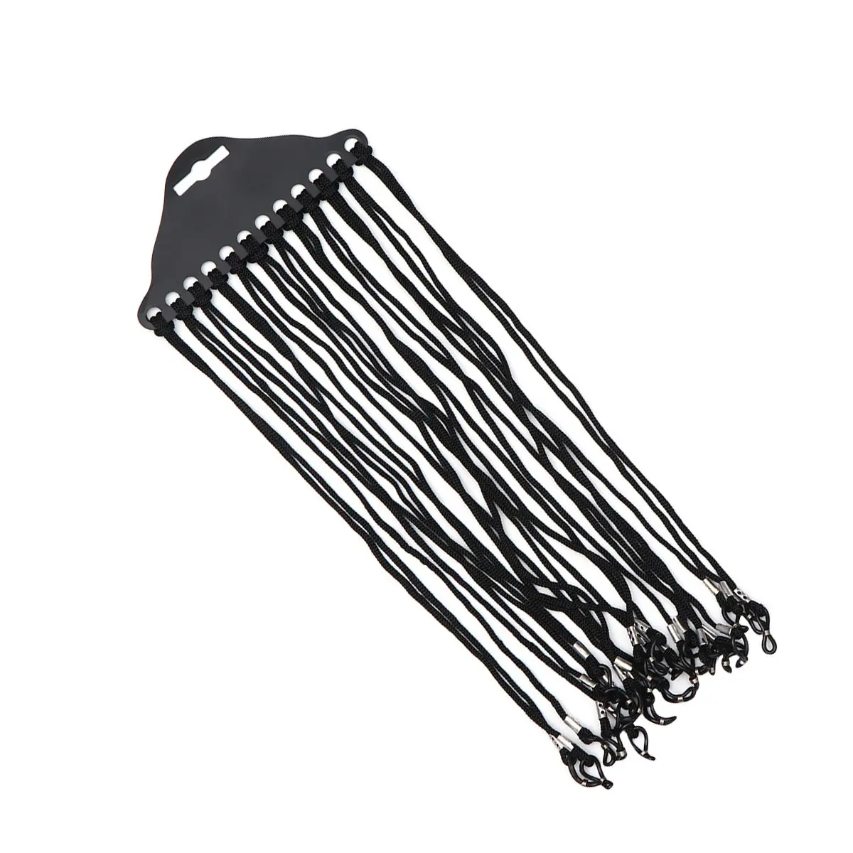 

48Pcs Flexible Nylon Glasses Elastic Belt Eyewear Cord Neck Strap for Eyeglass Security Eyes Outdoor Daily Black