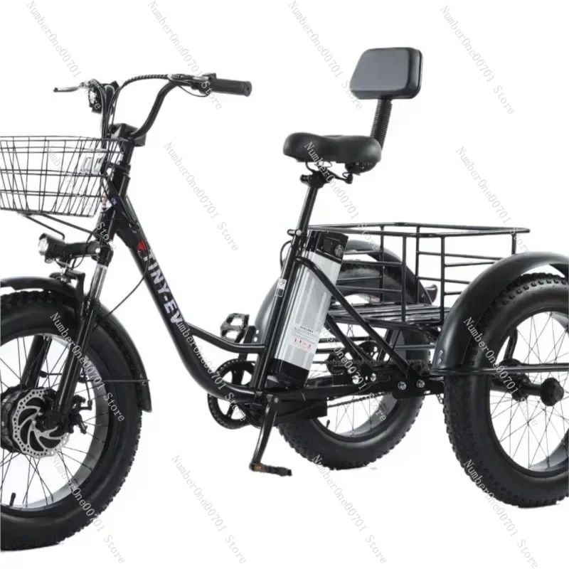 

20 Inch Pedal Electric Tricycle Battery Bike AA48V12AH 30AH 500W