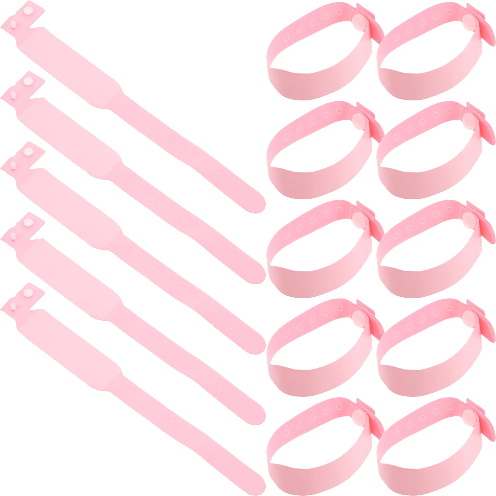 

100Pcs Newborn Identification Wristbands Disposable PVC Writable Hospital Medical Bands Waterproof Patient Id Bracelets