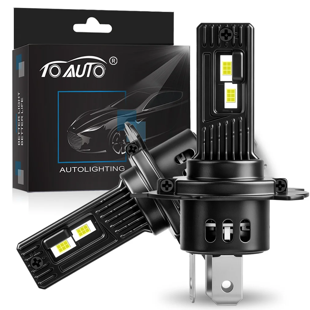 TOAUTO H4 LED Headlight Bulbs H11 H7 9005 9006 LEDLights for Car Canbus NO ERROR 100W 30000LM 6000K Auto Turbo Lamps 12V