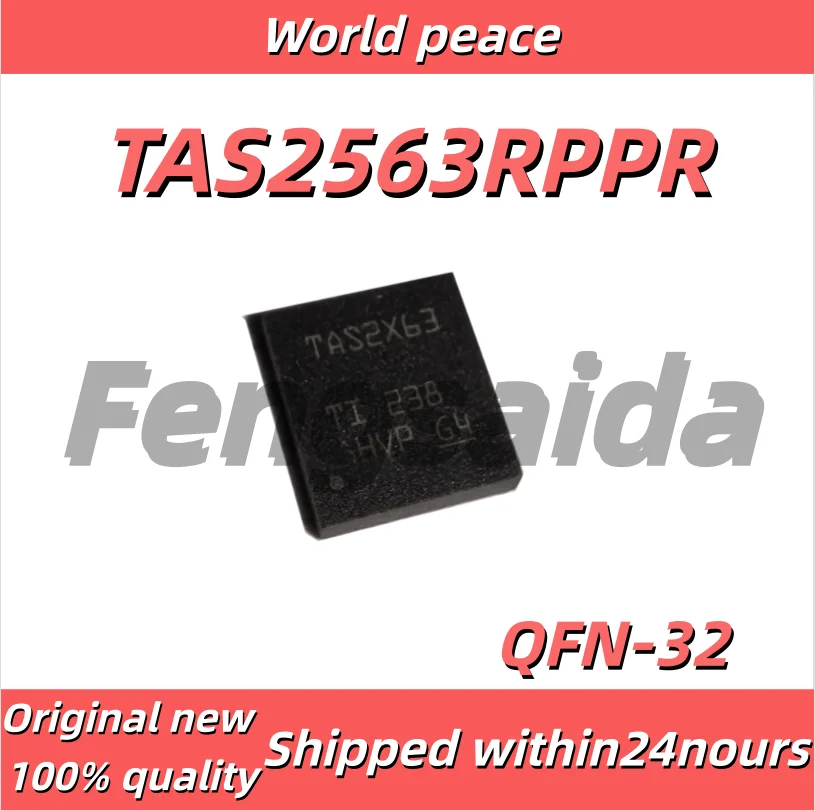 2PCS/100% Brand new original TAS2563RPPR, silk-screen TAS2X63, QFN32 audio amplifier chip
