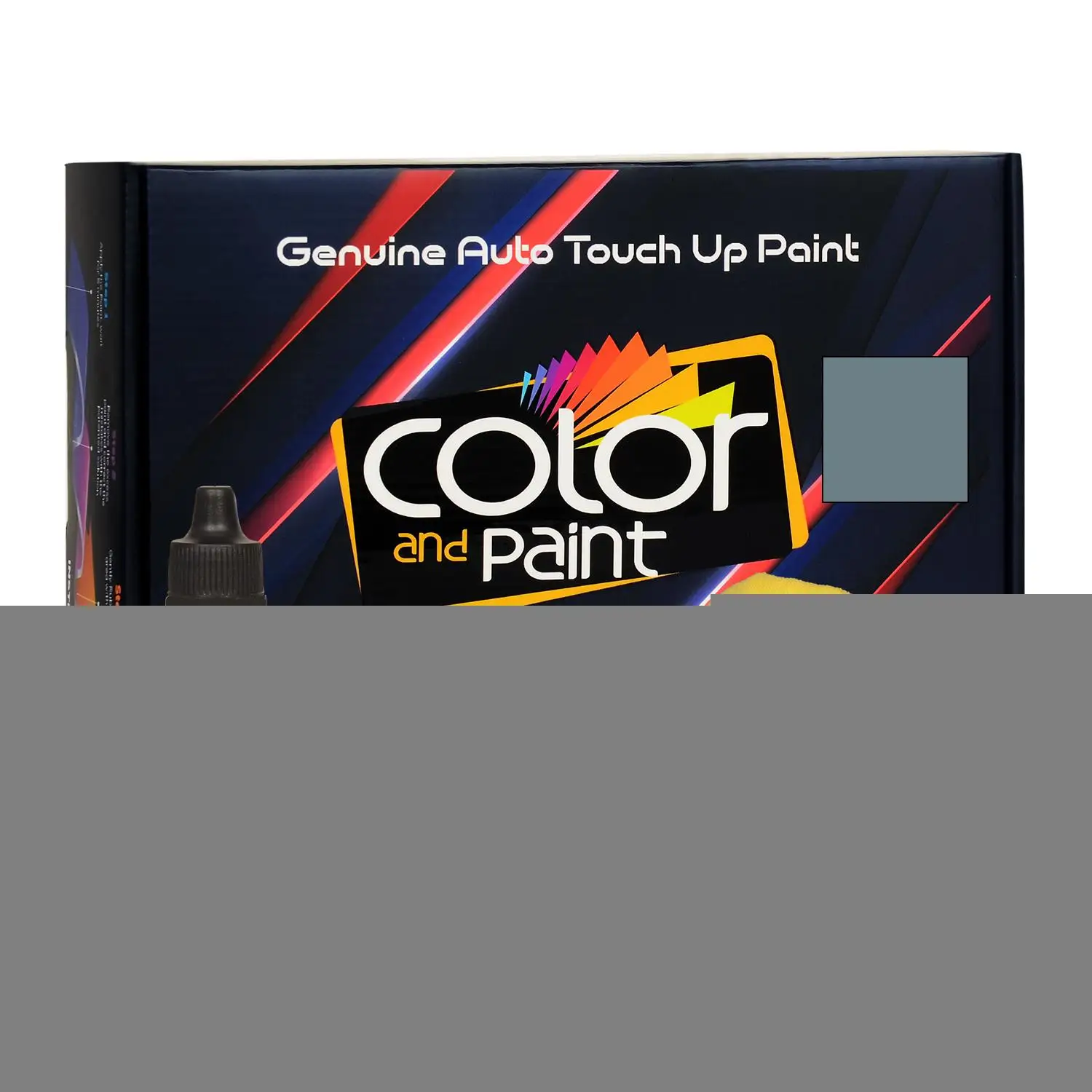 Color and Paint compatible with Peugeot Automotive Touch Up Paint - GRIS FER NACRE MET - EZW - Basic Care