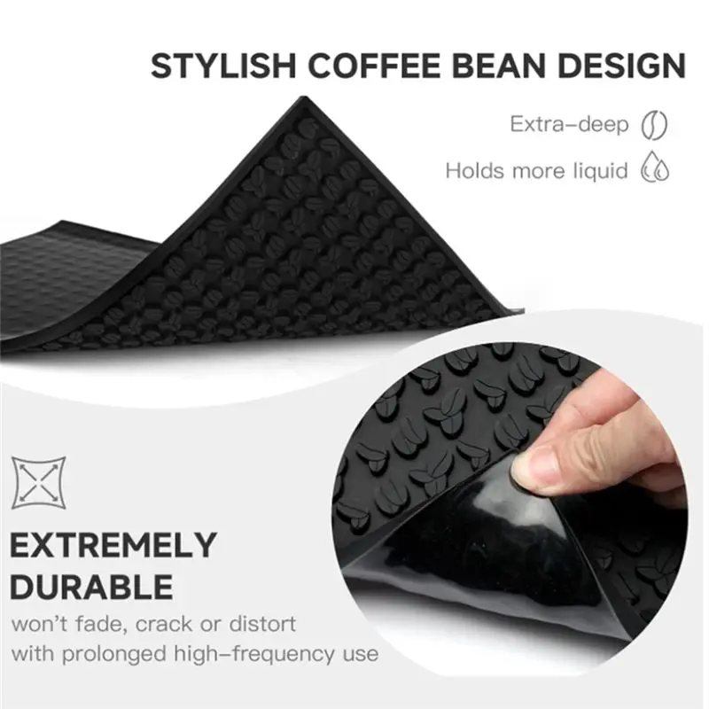 TFTP-Bar Mat 30X15x0.8CM Mats Food-Safe Silicone Mat For Kitchen Coffee Bar Bars Restaurants Counter Top A