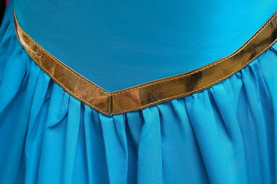Königin Kleid Für Mädchen Langarm Kleid Elsa Cosplay Kostüm Prinzessin Halloween Kleid Kinder Party Vestido Fantasia Kinder – Detail 13