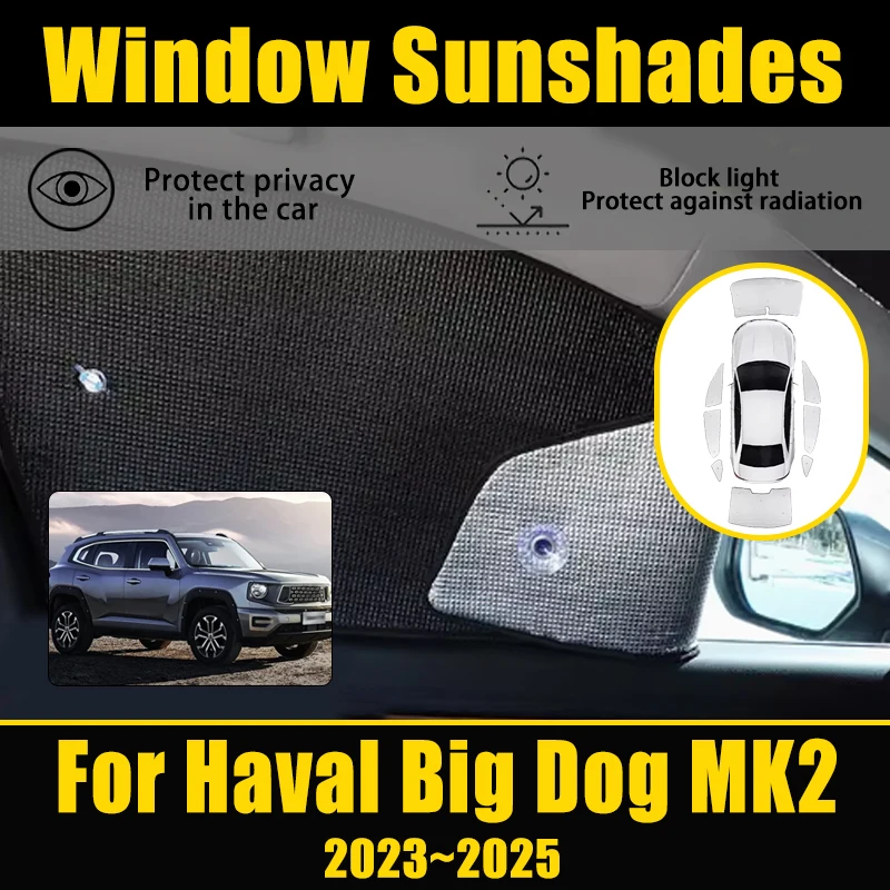 

Автомобильные солнцезащитные козырьки для Haval Big Dog MK2 2023 2024 2025 Haval H7 Dargo X H-Dog, отражающие козырьки, блокирующие УФ-излучение, автозапчасти