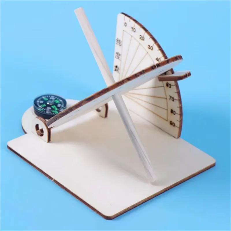 Sundial Model Technology Small Maker Diy Material Homemade Solar Clock Science Experimental Equipment Department Desk Accessorie