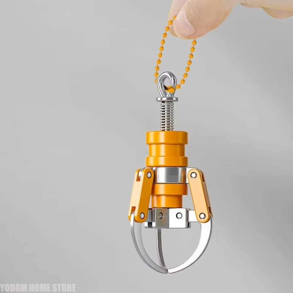 Mini Claw Machine Keychain Fidget Gripper Pendant Funny Decompression Toy Stress Relief Bag Hanging Ornament