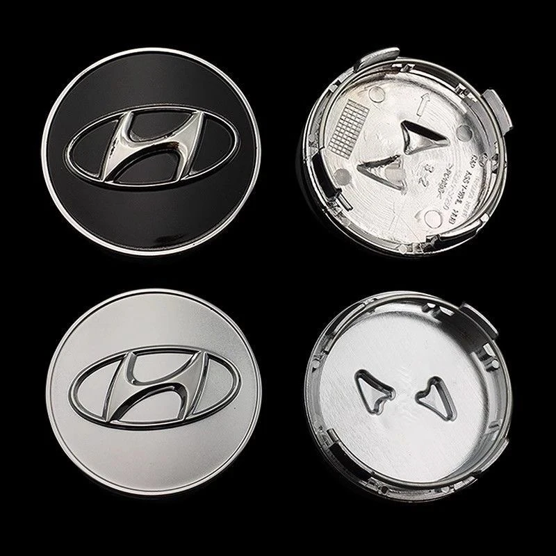 4PC 60mm 65mm Car Wheel Center Cap Hub Covers Badge For Hyundai I10 I20 I30 I40 IX20 IX35 Tucson Solaris Accent Auto Accessories