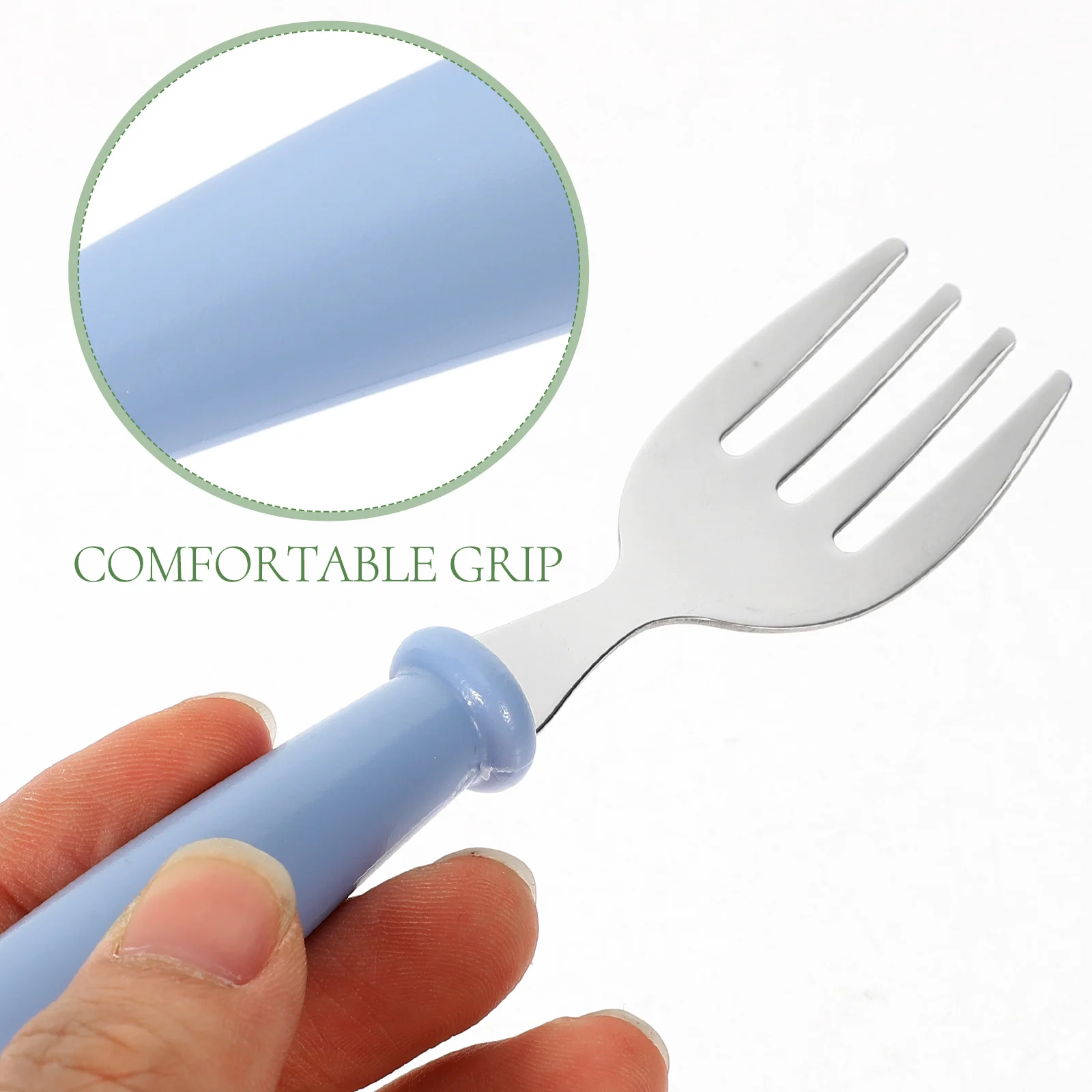 4 Pcs Stainless Steel Spoon Fork Kid Spoons Kids Utensils Baby Tools Infant Feeder Portable Supplies Toddler Cutlery