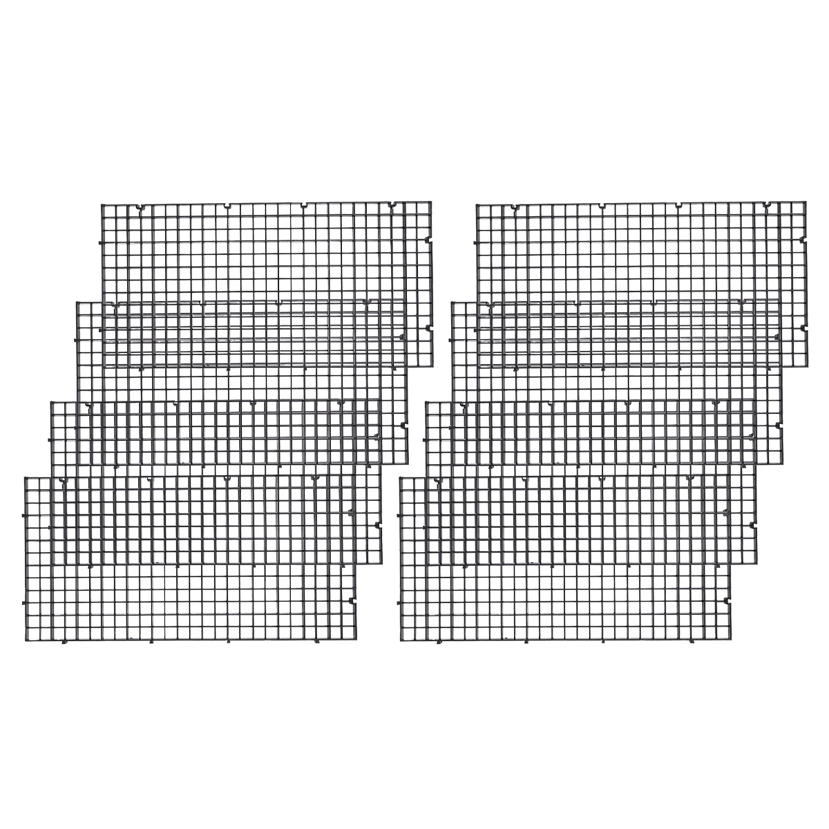 

8Pcs Aquarium Net Divider Holder Bottom Filter Grid for Fish Segregation Board Plastic Frame Clamps Included Fry Survival Rate