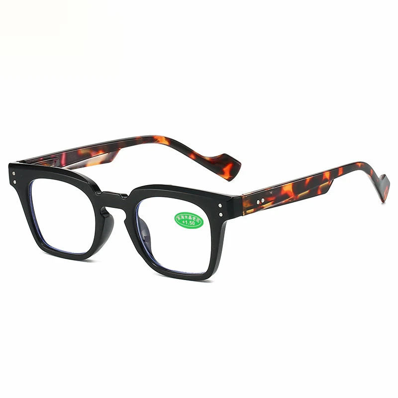 عدسات زجاجية مربعة كلاسيكية، نظارات قراءة للرجال والنساء، نظارات قراءة مكبرة، عصرية